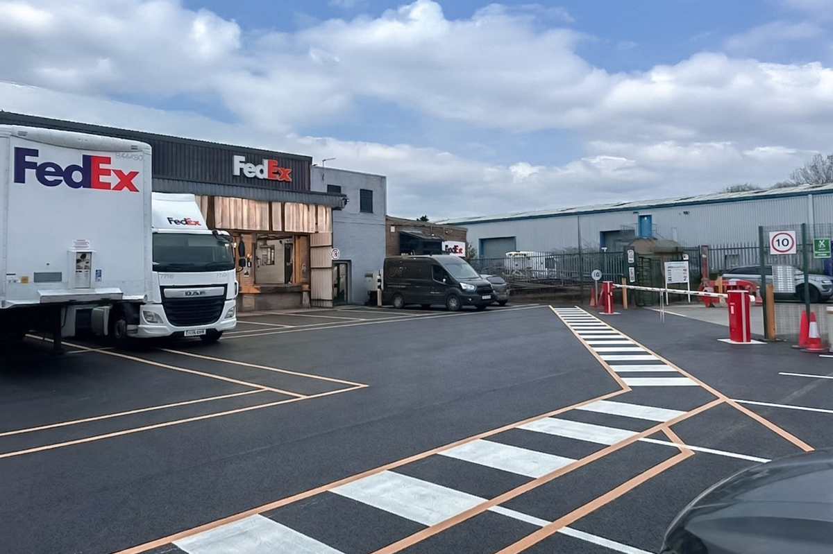 Automated vehicle barriers at FedEx
